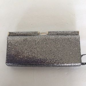 MOSSIMO METALLIC SILVER CLUTCH